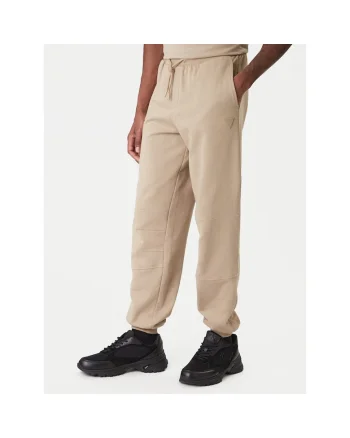 Pantaloni de trening barbati,  Bumbac organic, Bej