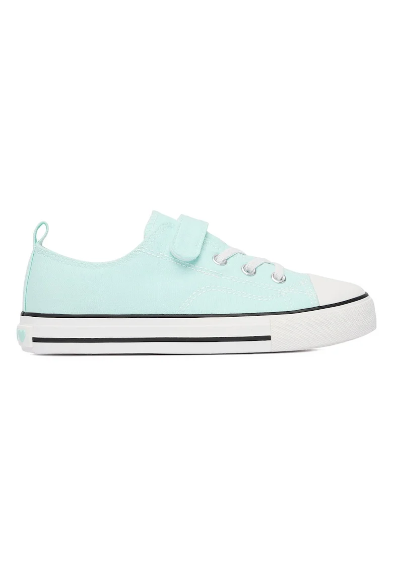 Pantofi sport copii,  velcro, verde, tesatura