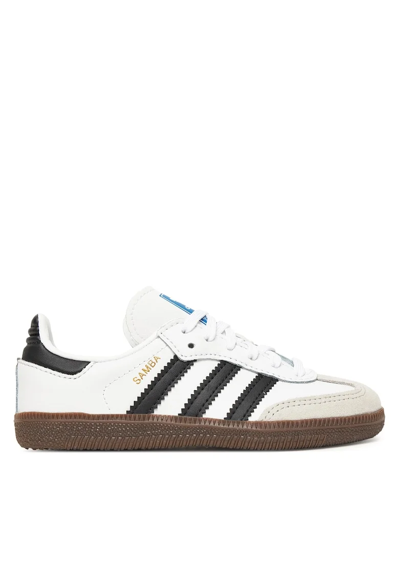 Pantofi sport copii,  Samba, piele naturala, alb, confortabili, durabili
