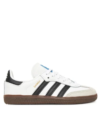 Pantofi sport copii,  Samba, piele naturala, alb, confortabili, durabili