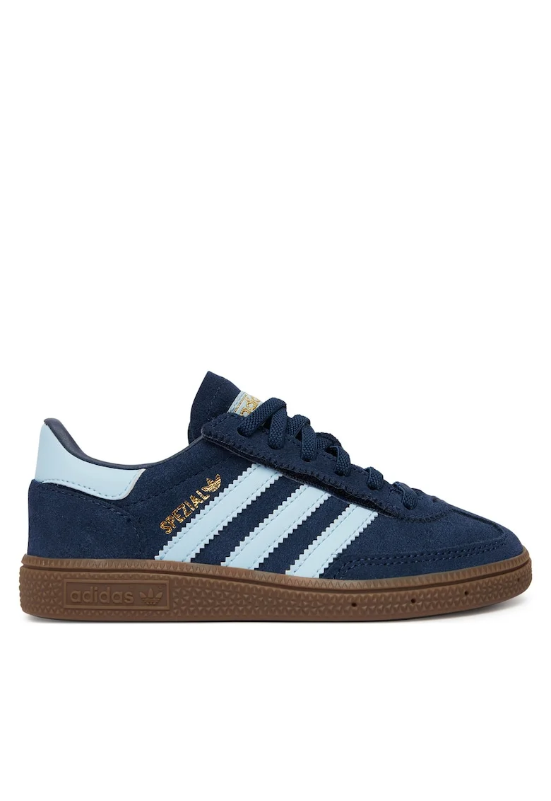 Pantofi sport copii,  Spezial, velcro, bleumarin, piele naturala,