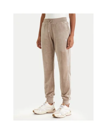 Pantaloni sport dama,  bej, poliester, spandex