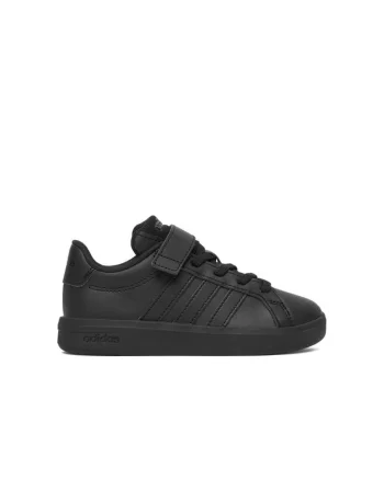 Pantofi sport copii,  negru, sintetic, sistem inchidere Velcro,