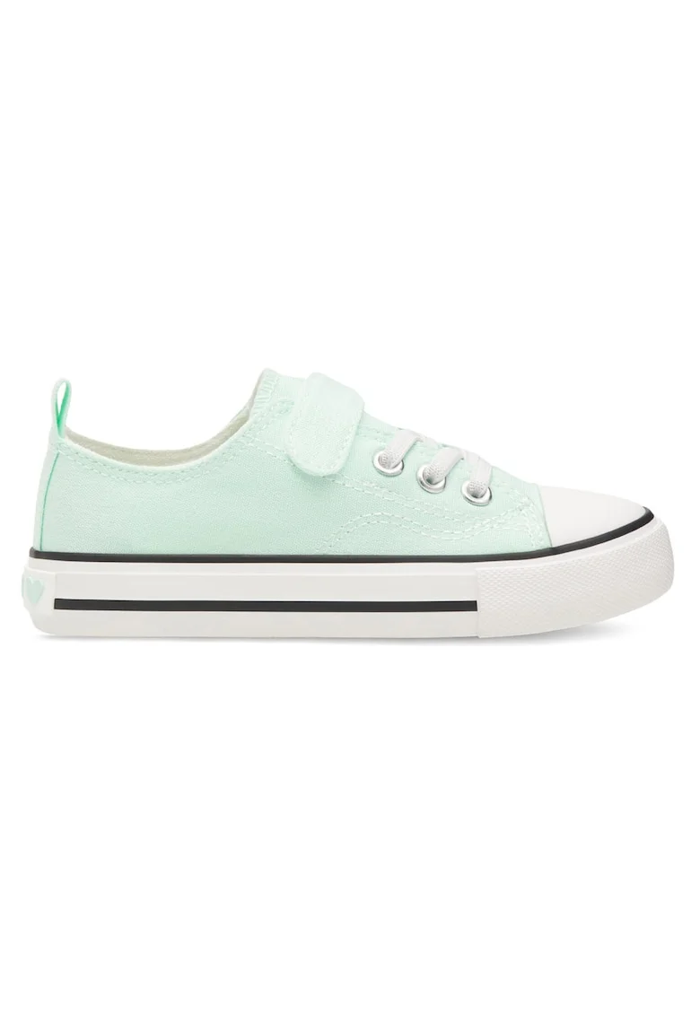 Pantofi sport copii,  textil, verde, inchidere Velcro