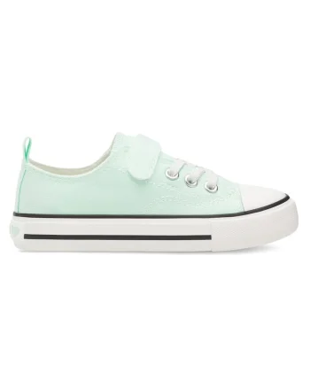 Pantofi sport copii,  textil, verde, inchidere Velcro