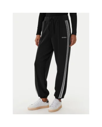 Pantaloni sport dama,  negru, 47% poliester, 42% modal, 11% elastan,