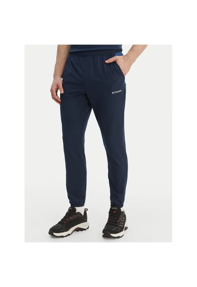 Pantaloni sport barbati,  bleumarin, poliester, elastan
