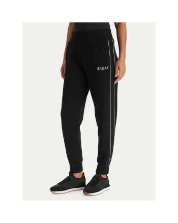 Pantaloni sport dama,  negru, poliester-viscoza-elastan