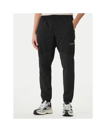 Pantaloni sport barbati,  negru, 50% nailon reciclat, 43% nailon, 7% elastan