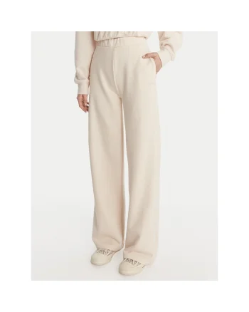 Pantaloni sport dama,  bumbac, ecru, 80% bumbac, 20% poliester
