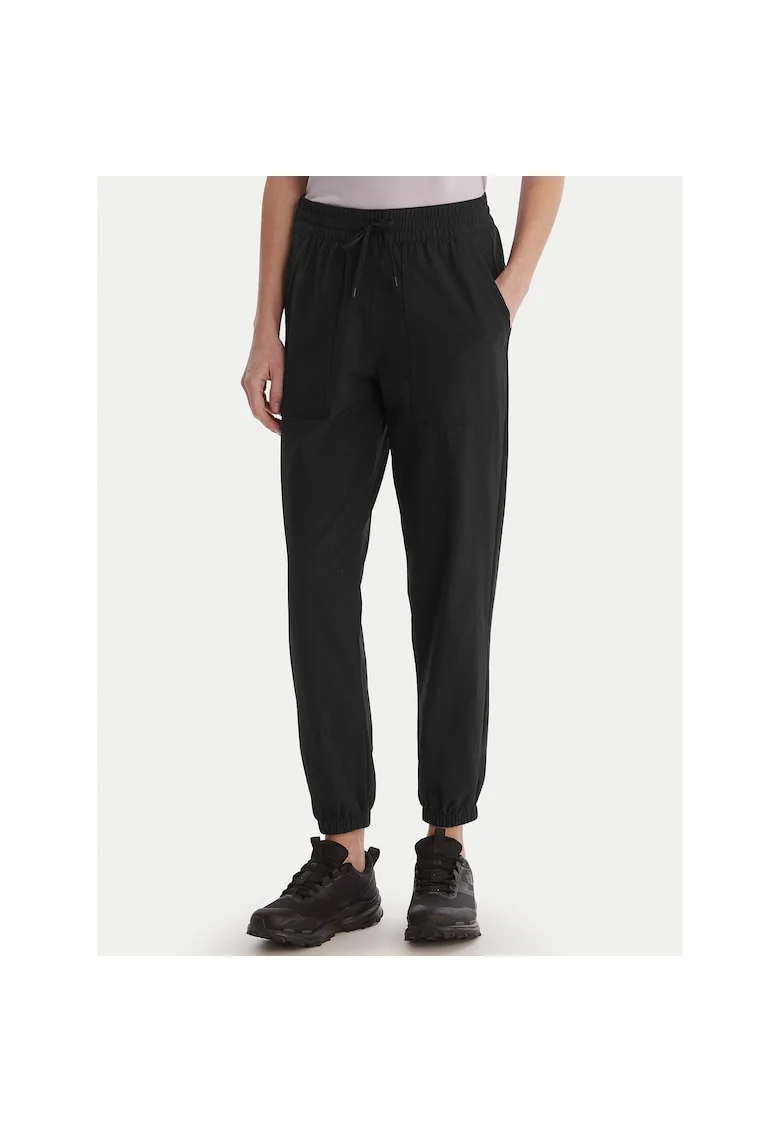 Pantaloni sport dama,  exterior, negru, nailon