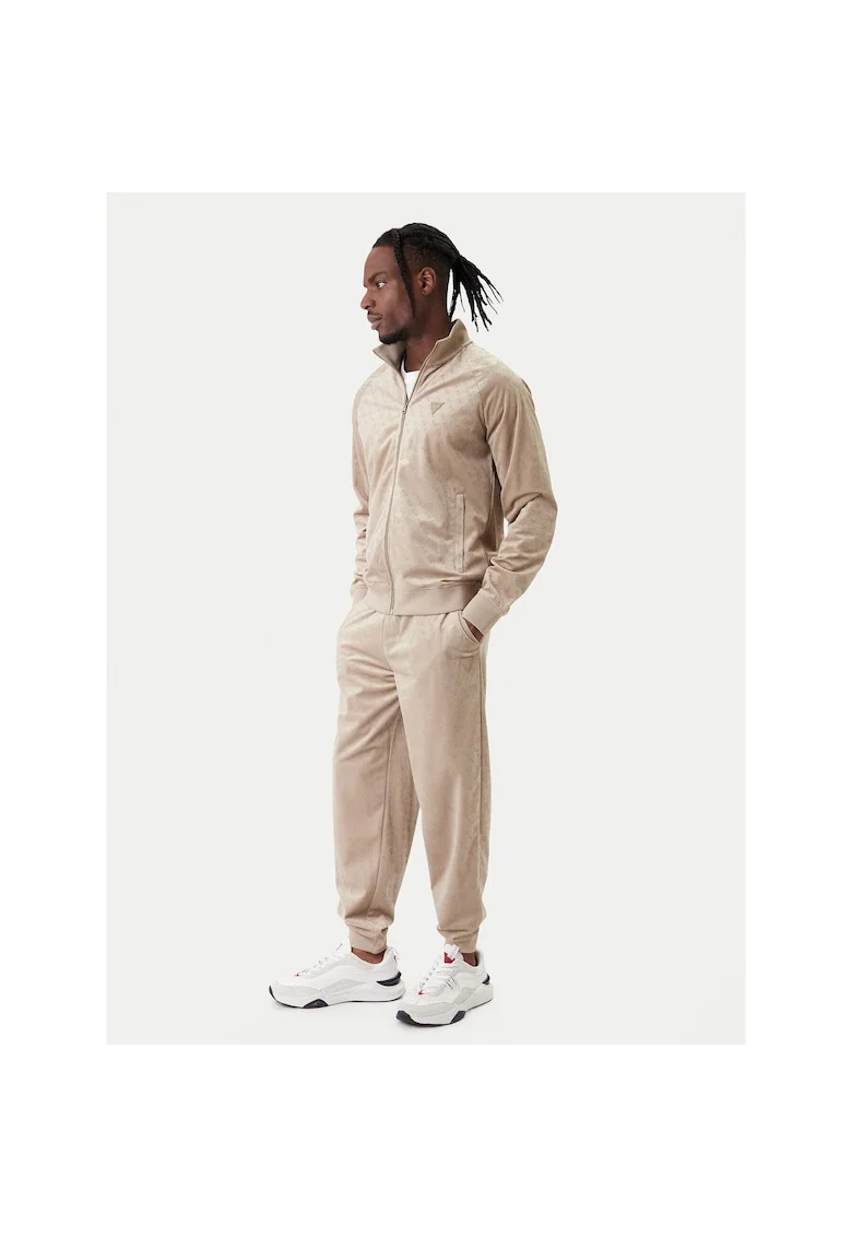Pantaloni de trening barbati,  poliester, bej,
