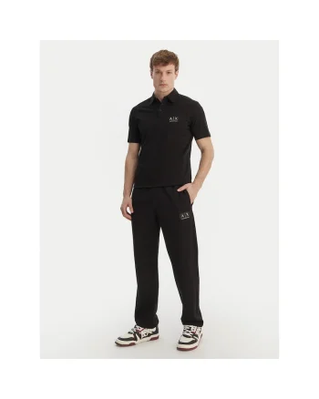 Pantaloni trening barbati,  negru, poliester/modal/elastan