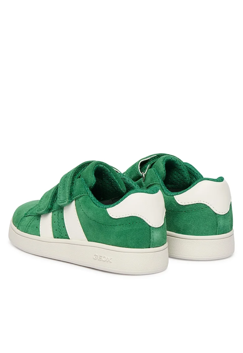 Adidasi Baieti,  piele naturala, verde,