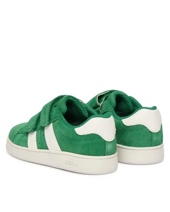 Adidasi Baieti,  piele naturala, verde,