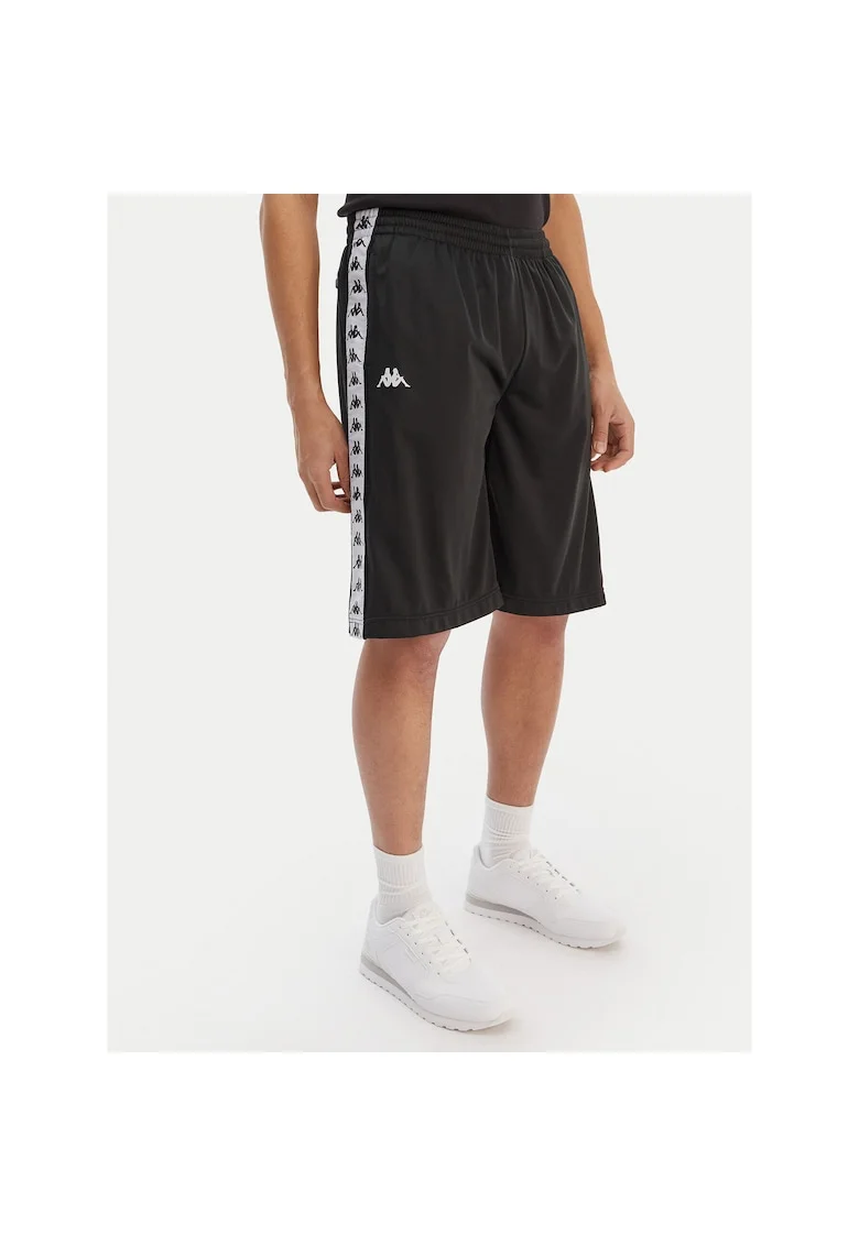 Pantaloni scurti sport barbat,  poliester, negru