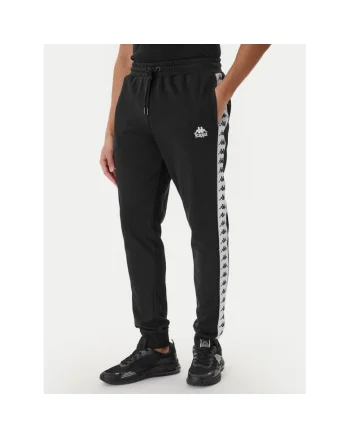 Pantaloni sport barbati,  bumbac, negru, 80% bumbac