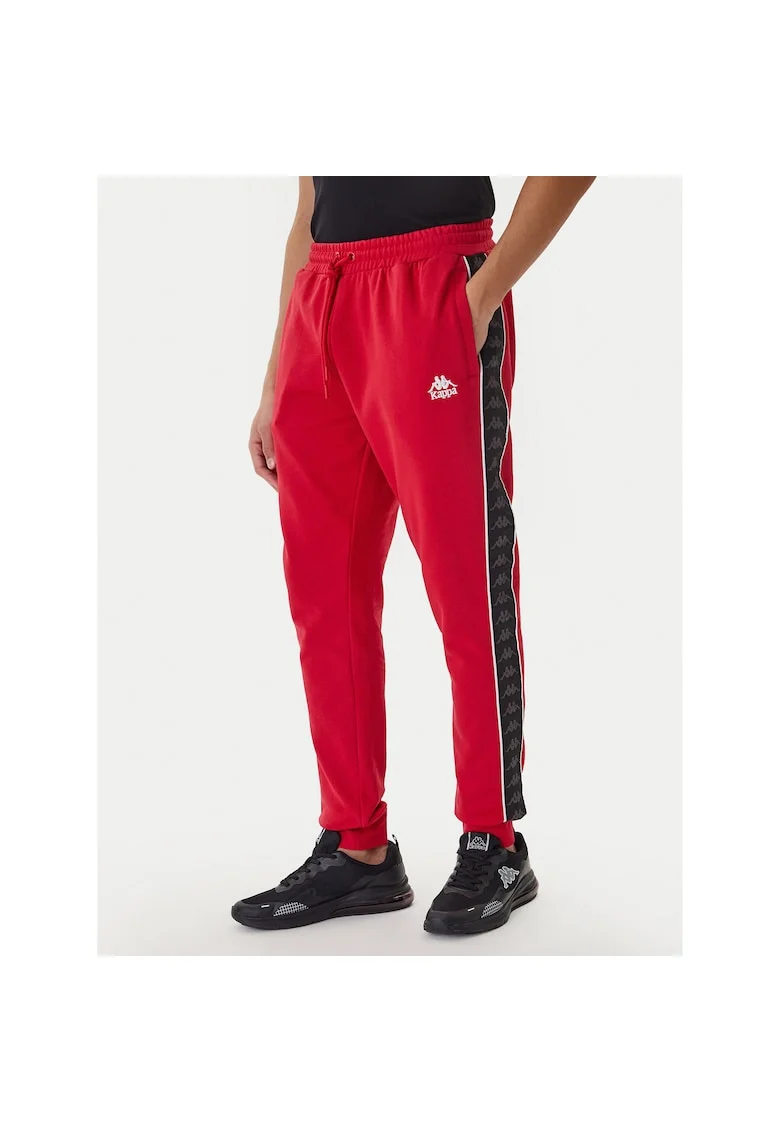 Pantaloni sport barbati,  rosu, 80% bumbac