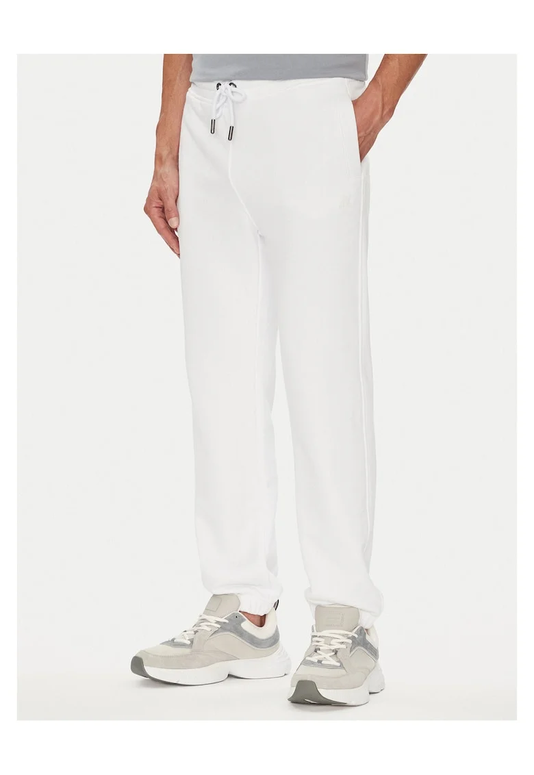 Pantaloni barbati  alb, trening,