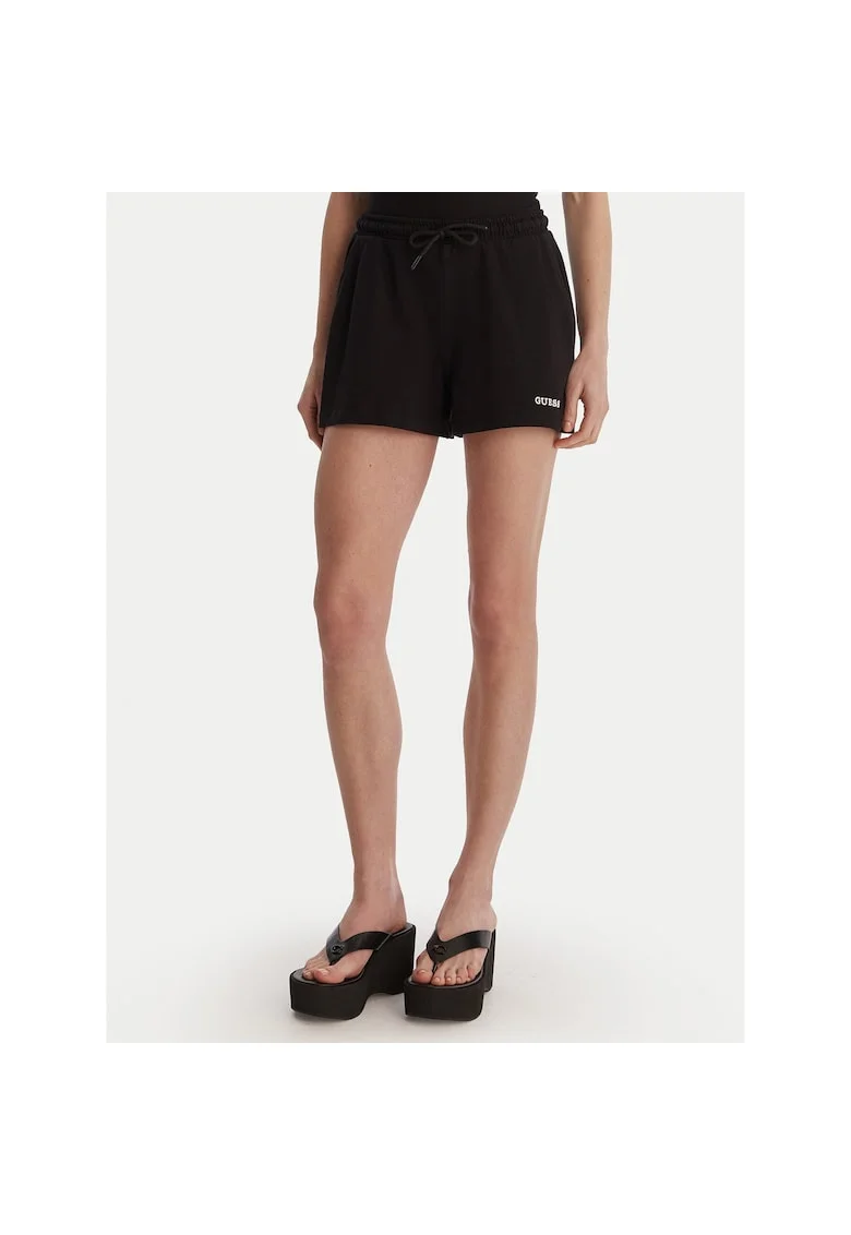 Pantaloni scurti sport dama,  bumbac, negru