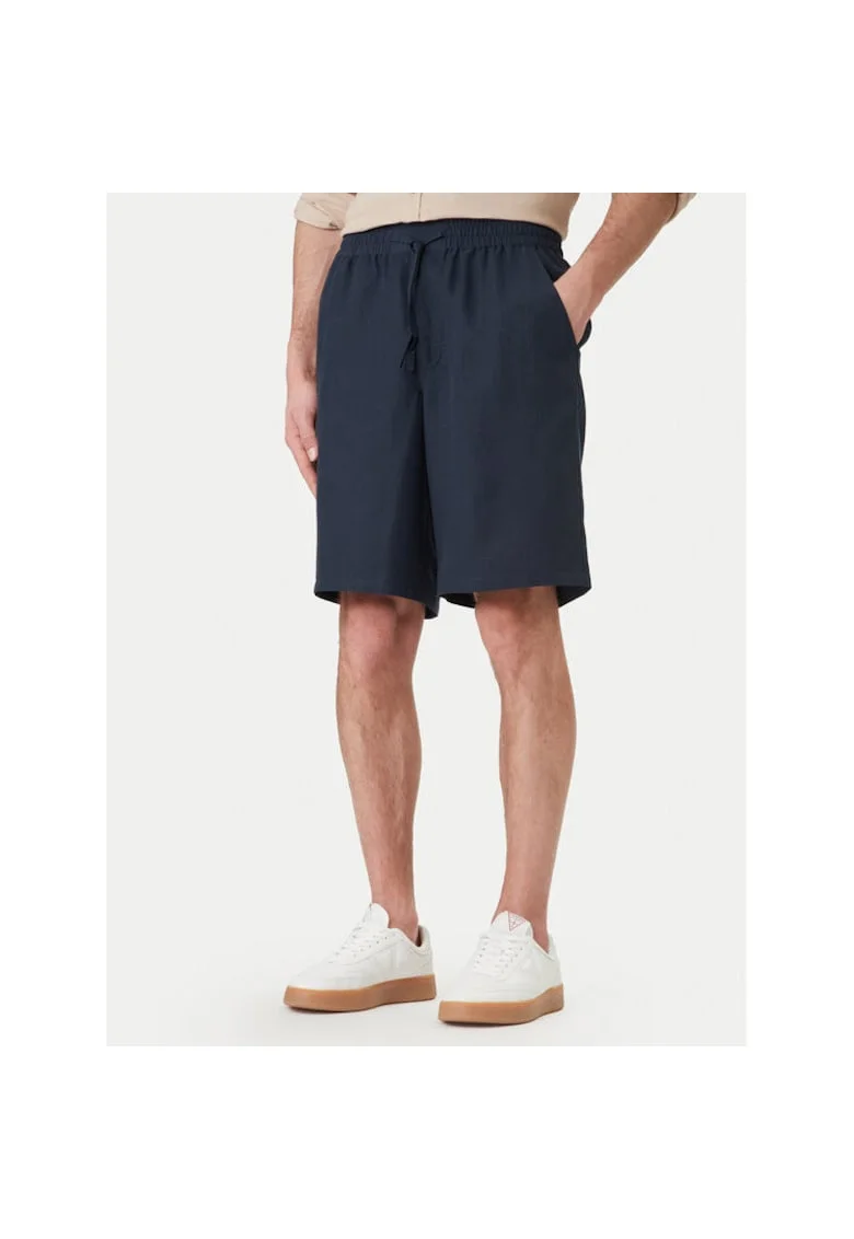 Pantaloni sport barbati,  bleumarin, 75% lyocell, 25% in