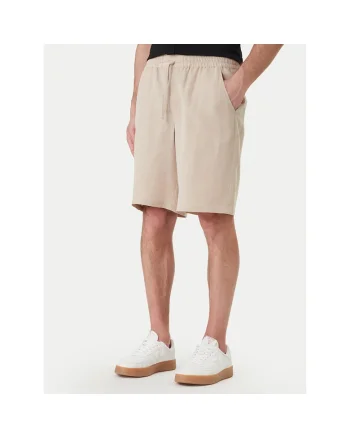 Pantaloni scurti sport Barbati,  lyocell/in, bej