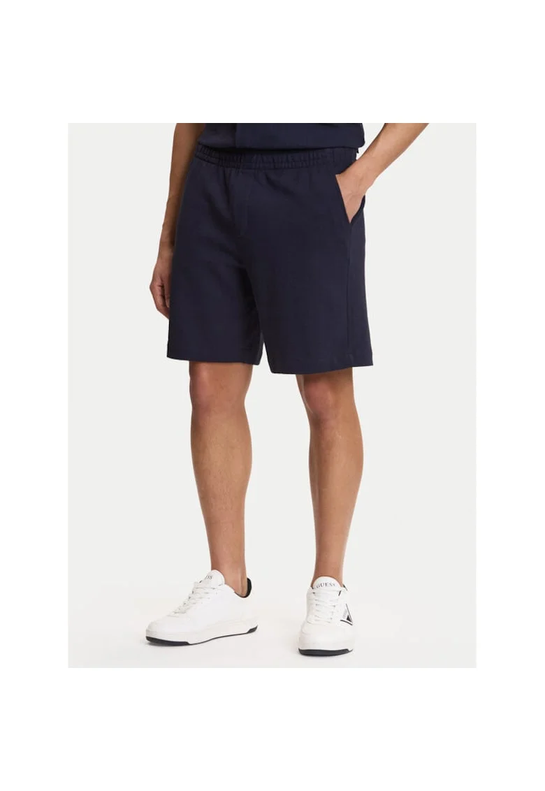 Pantaloni sport barbati,  bumbac, bleumarin