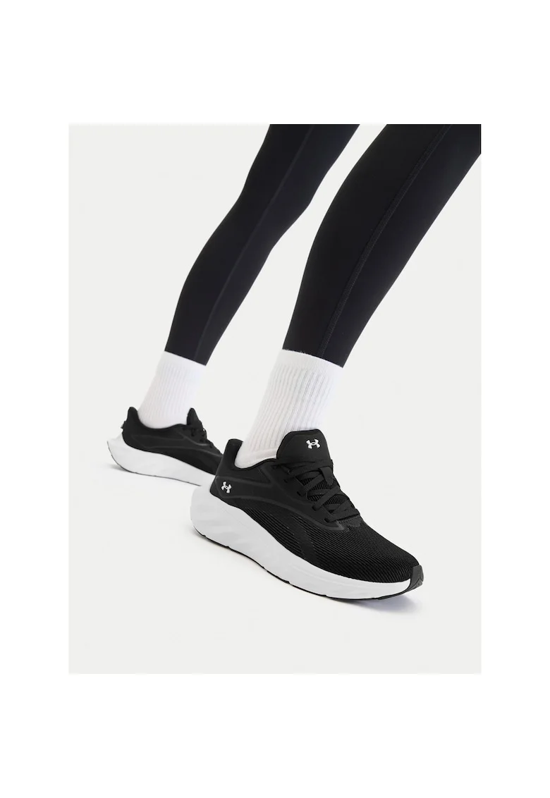 Pantofi sport dama,  alergare, confort, negru, textil