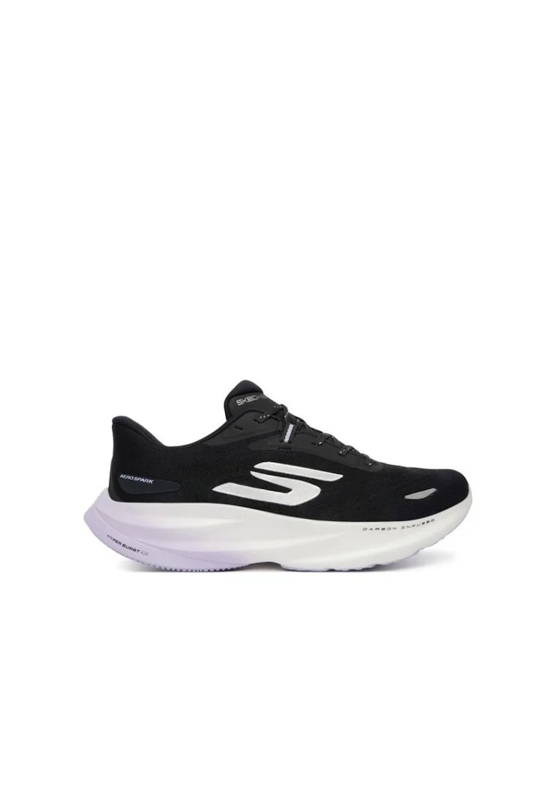 Pantofi sport dama,  alergare, textil, negru, Negru