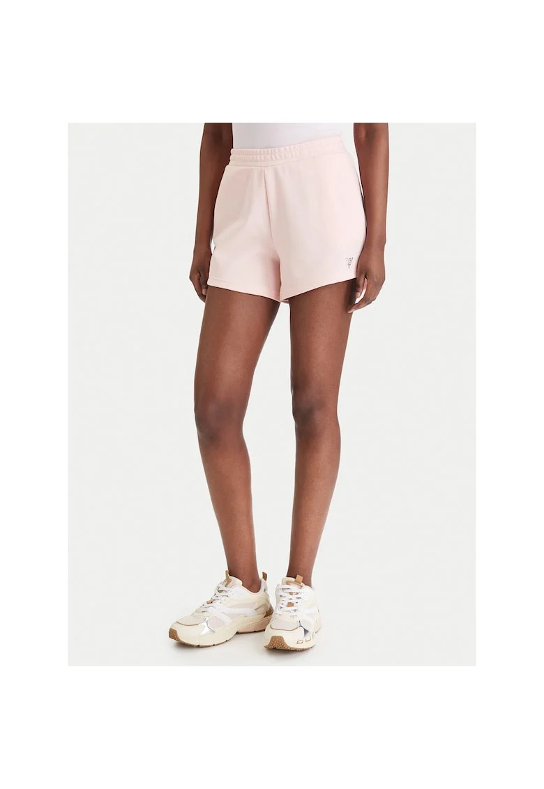 Pantaloni sport dama,  roz, poliester/bumbac