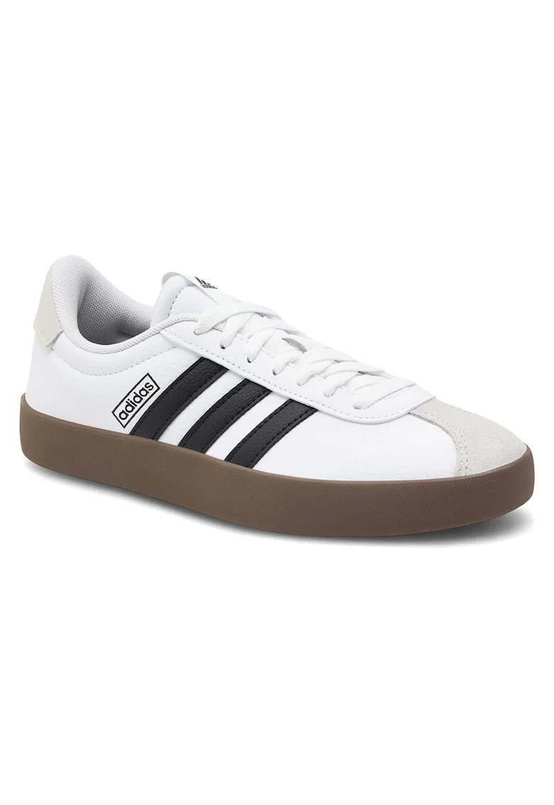 Pantofi sport dama,  sintetic, alb, talpa vulcanizata, amortizare usoara