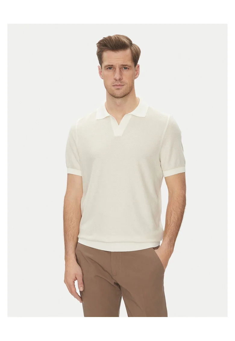 Tricou polo barbati  bumbac, bej,