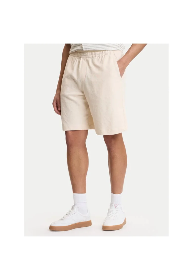 Pantaloni sport barbati,  bumbac, ecru