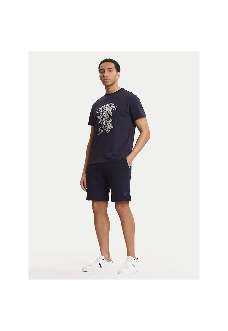 Pantaloni sport barbati,  bleumarin, bumbac