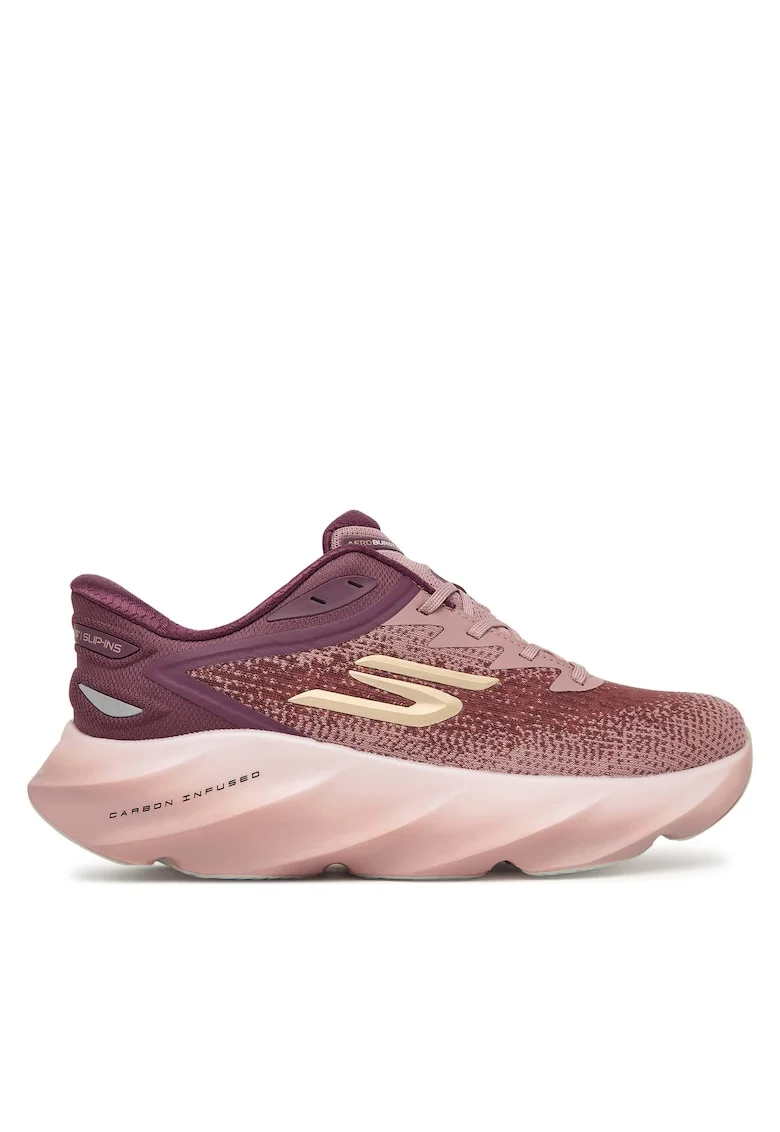 Pantofi sport dama,  alergare, confort maxim, rosu, textil