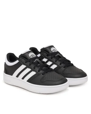 Pantofi sport copii  piele ecologica, negru/alb,