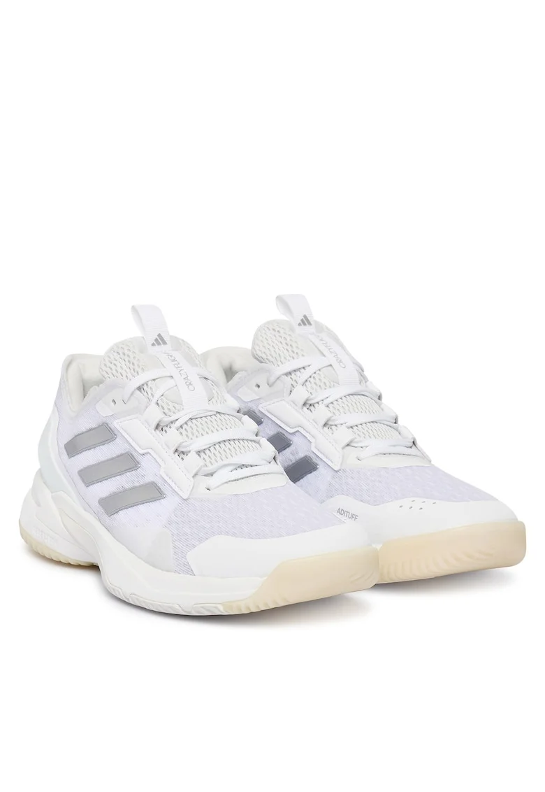 Pantofi sport dama,  alb, material textil, de sala