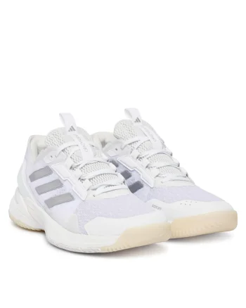 Pantofi sport dama,  alb, material textil, de sala