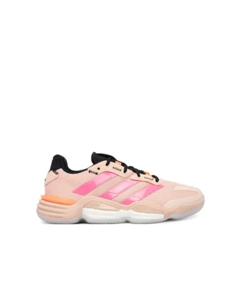 Pantofi sport dama,  pentru volei, roz, material textil, set de interior