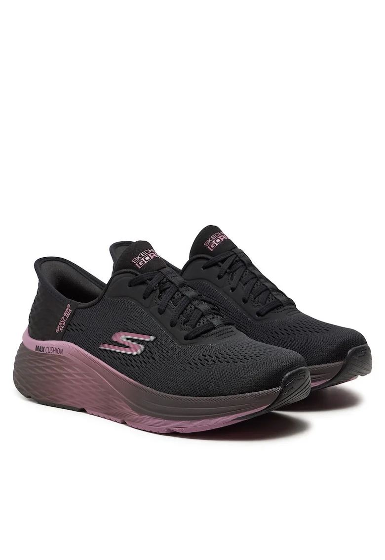 Pantofi sport dama,  alergare, confortabil, negru, textil
