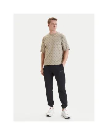 Pantaloni de trening barbati,  Polimida/Viscoza/Bumbac, Negru