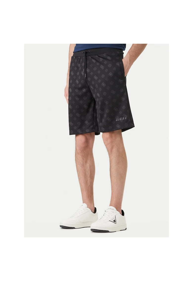 Pantaloni sport barbati,  poliester, negru,