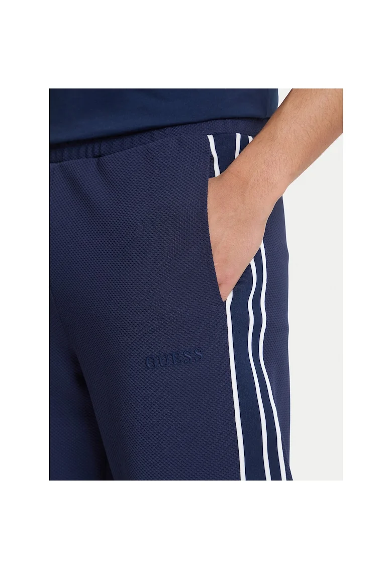 Pantaloni sport barbati,  bleumarin, poliester, set 97% poliester, 3% elastan