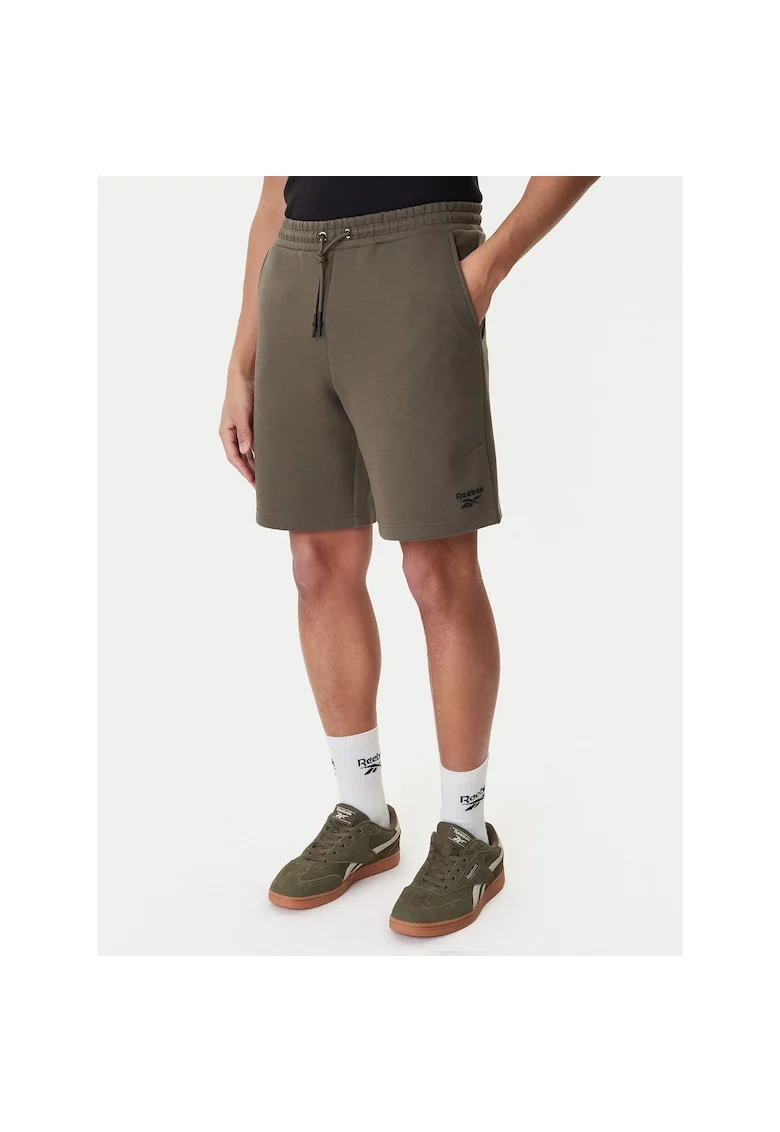 Pantaloni scurti sport barbati,  bumbac si poliester, verde