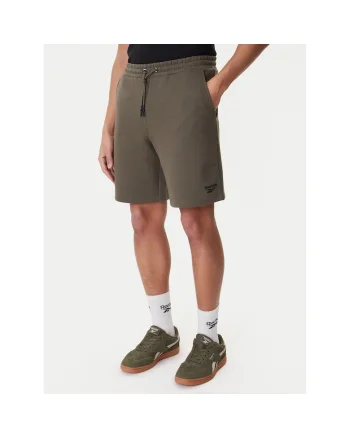 Pantaloni scurti sport barbati,  bumbac si poliester, verde