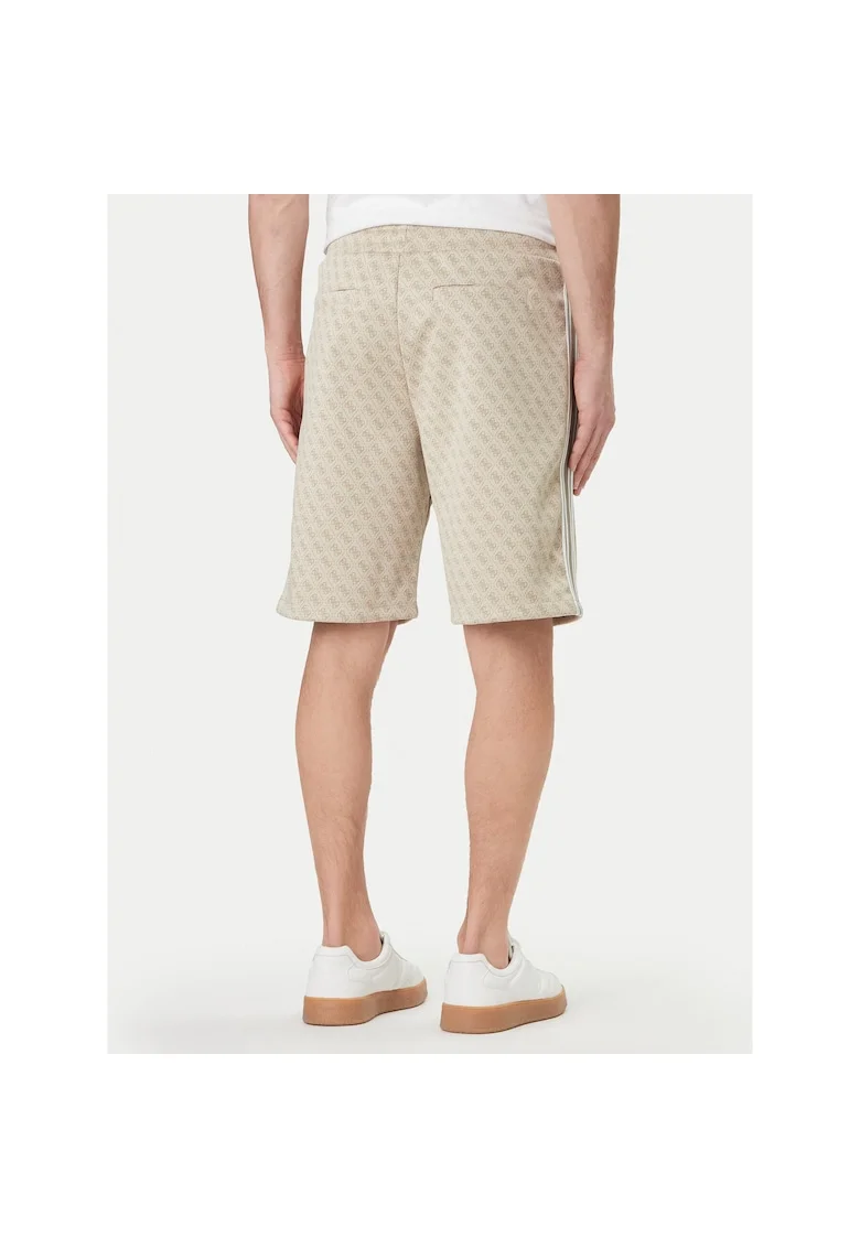 Pantaloni scurti sport Barbati,  poliester, bej