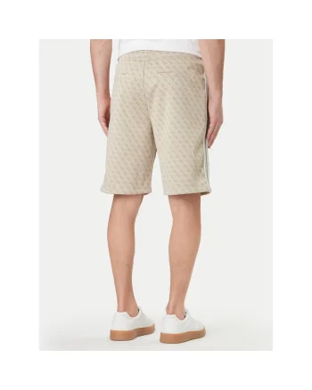 Pantaloni scurti sport Barbati,  poliester, bej