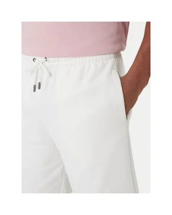 Pantaloni scurti sport Barbati,  Alb, Bumbac