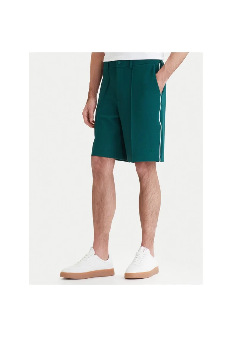 Pantaloni scurti sport Barbati,  poliester, verde