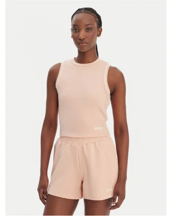 Top dama,  portocaliu, 49% poliester, 46% viscoza, 5% elastan,